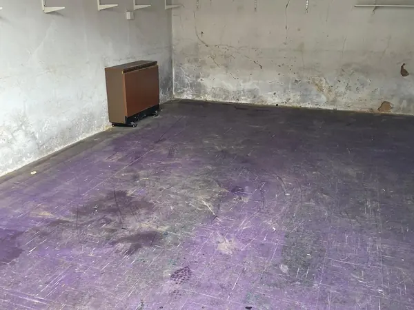 The same rooms emptied, floors clear