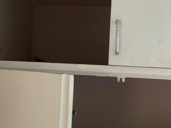 The same flat emptied and swept