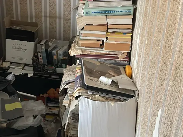 Hoarded flat before clearance